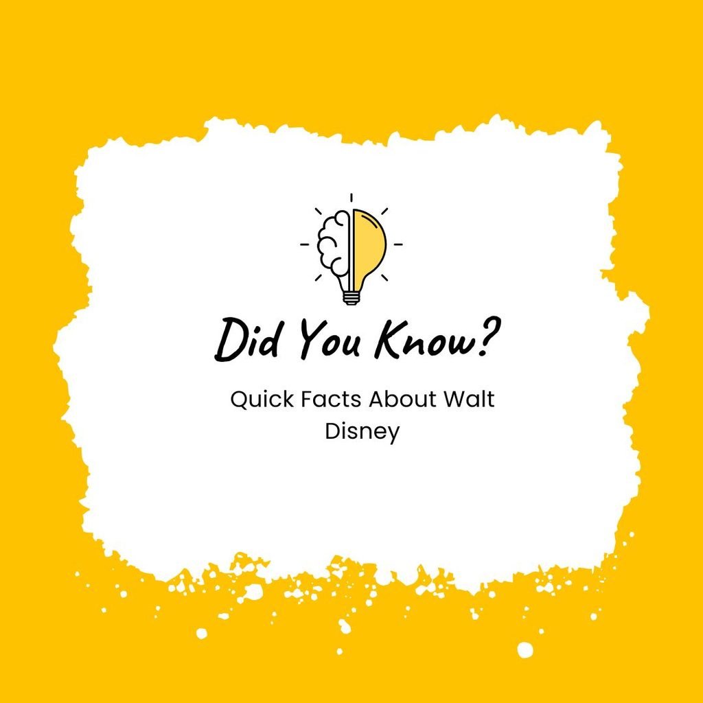 Interesting Facts About Walt Disney